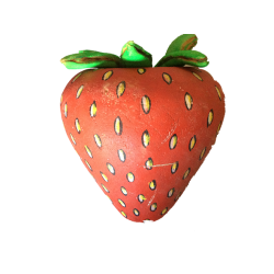 Fraise géante en polystyrène